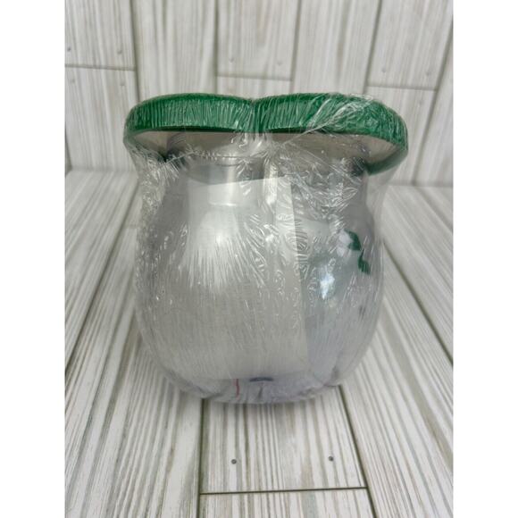 NOS Christmas Treats Keeper Plastic Jar Crewel Needlepoint Kit Candy Cane 1980s - Picture 4 of 6